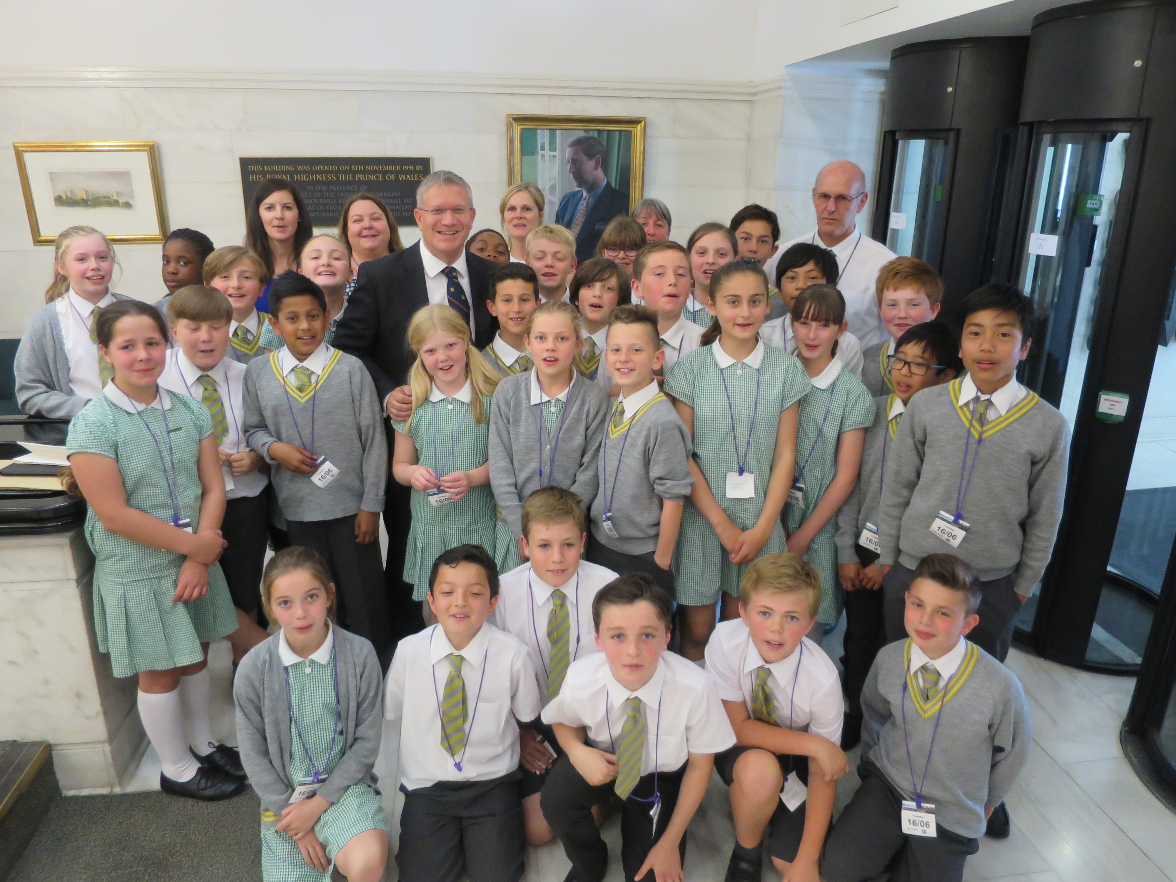 St Peter's Catholic School Year 6 visit Houses of Parliament | Andrew