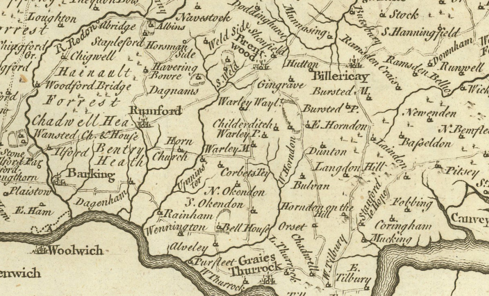 Map of Essex