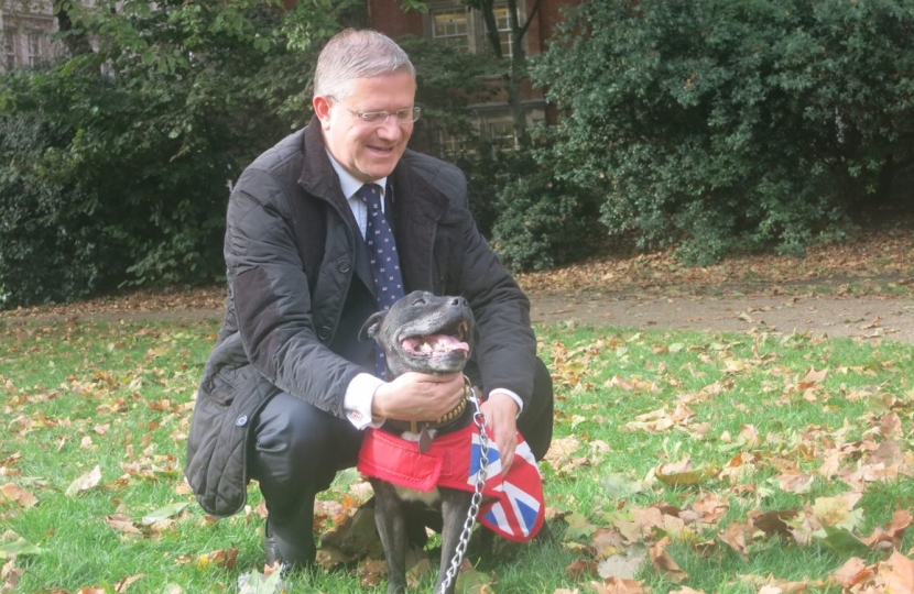 Andrew with dog