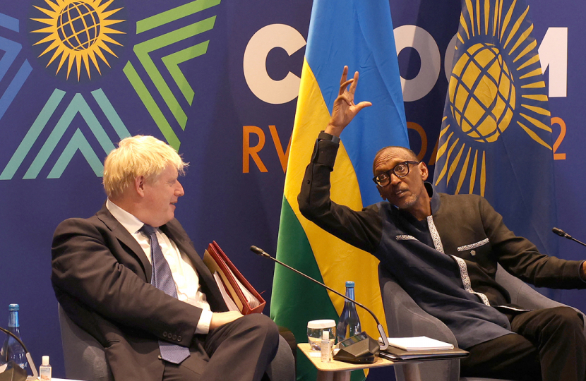 Boris Johnson and Commonwealth Chair in Office