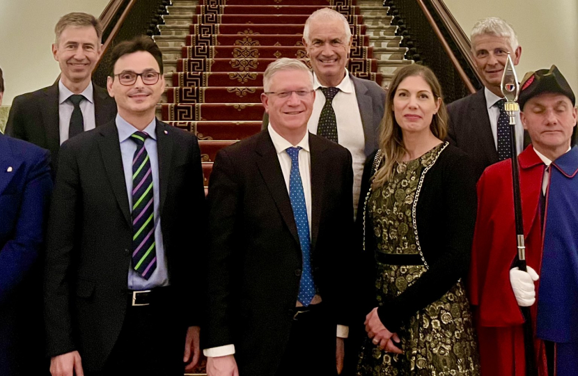 Andrew with the Ticinese Delegation