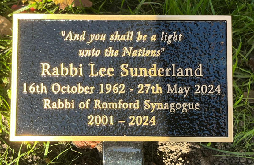 Rabbi Lee Memorial