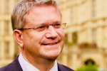 Andrew outside Parliament