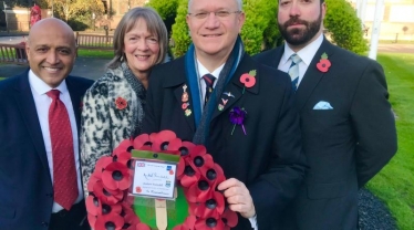 Andrew at war memorial