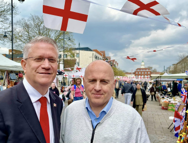 Pictured: Andrew Rosindell M.P. and Cllr Keith Prince A.M. 