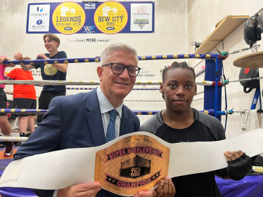 Andrew at the Boxing Club