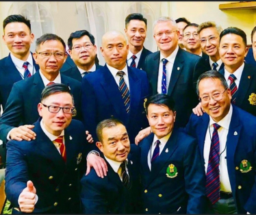 Pictured: Andrew Rosindell M.P. with Hong Kong Veterans